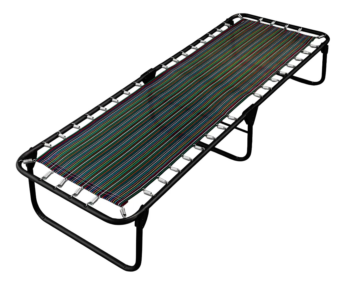 PEGASO Catre Clásico de Malla Plastica, Plegable y Perfecto para Camping, 182x65x34 cm (Mod KS)