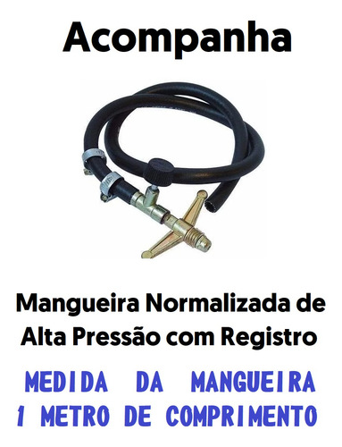 Fogão 4 Bocas Chef Industrial Alta Pressão+mang Caolin C/pés