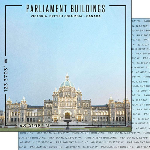 Scrapbook Customs 39955 Parliament Buildings Victoria Canada