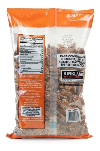 Nuez Pecana En Mitades Y Sin Cáscara 907g Kirkland