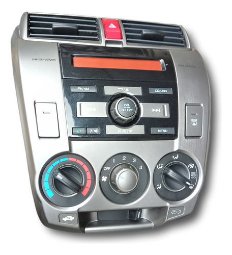 Radio Com Moldura Honda City 10 11 12 13 14 Original V1693 (Usado)