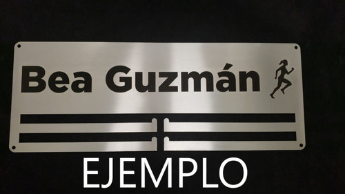 Medallero Personalizado 16x6 Portamedallas Marcado Laser