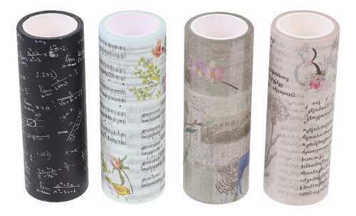 4 Rollos De Cinta Washi Japonesa Vintage