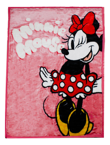 Frazada Ultra Soft Minnie Mouse 80x110cm Rosado Disney