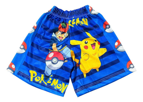 Conjunto Infantil Playera Y Short De Pokemon Pikachu