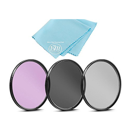 Kit De Filtros De 37 Mm De 3 Piezas (uv-cpl-fld) Para Canon