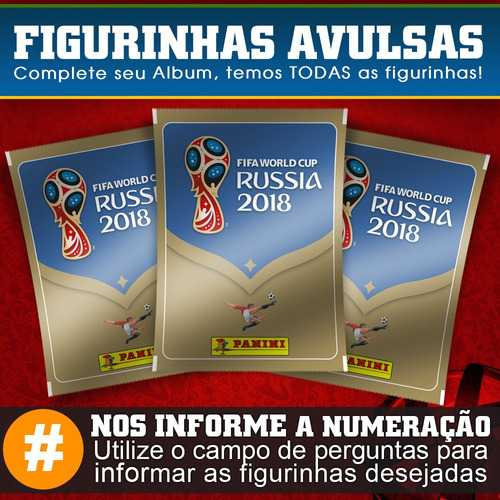 Figurinhas Copa Do Mundo 2018 Rússia Panini Temos Todas