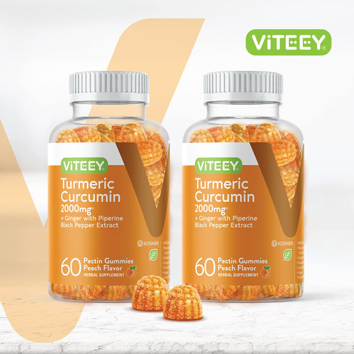 Viteey Gomitas Cúrcuma Jengibre Pimienta 60 Unidades