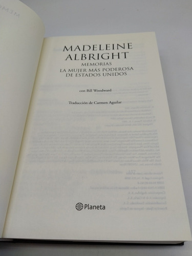 Madeleine Albright Memorias La Mujer Más Poderosa De Ee. Uu (Usado)