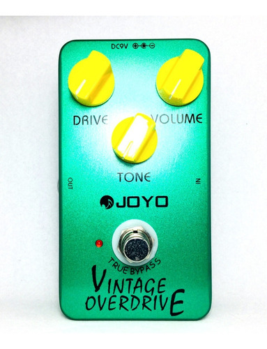 . Pedal De Efecto Joyo Vintage Overdrive Jf-01 Verde