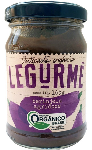 Antepasto Org Berinjela Agridoce 165g