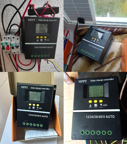 Controlador De Carga De Panel Solar 100a Mppt 24v