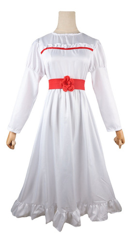 Disfraz Largo De Cosplay Blanco Para Mujer, Annabelle Movie