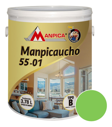 Pintura Caucho 55-01 Clase B 1gl Frescura Manpica