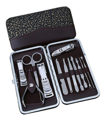 Set Manicura Pedicura 12 Piezas Estuche