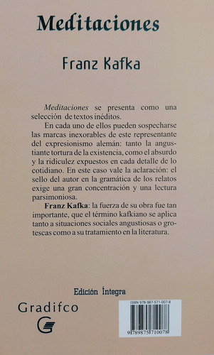 Meditaciones - Franz Kafka