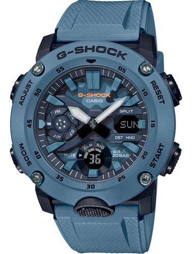 Relogio Casio G-shock Carbon Core Guard Ga-2000su-2adr