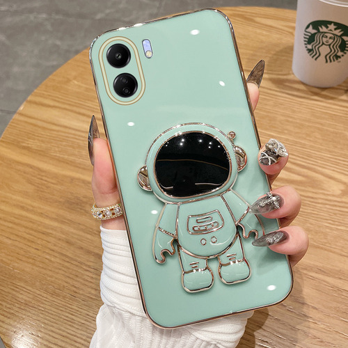 Li Capa Para Redmi 13c Electroplate Silicone Astronauta