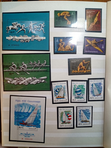 Lote 86 Estampillas Extranjeras Olimpíadas Moscu 1980 (Usado)