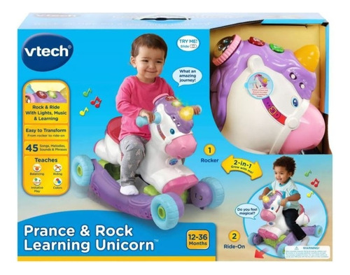 Vtech Unicornio Prance And Rock Learning 2 En 1 Blanco / H