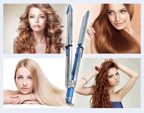 Chapinha Nano Titanium Pro 750f ! Pofissional 2 Em 1 Cor Azul 110v/220v