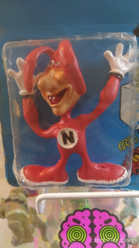 1987 Domino's Pizza Promocional, The Noid Bendable Figura (Usado)