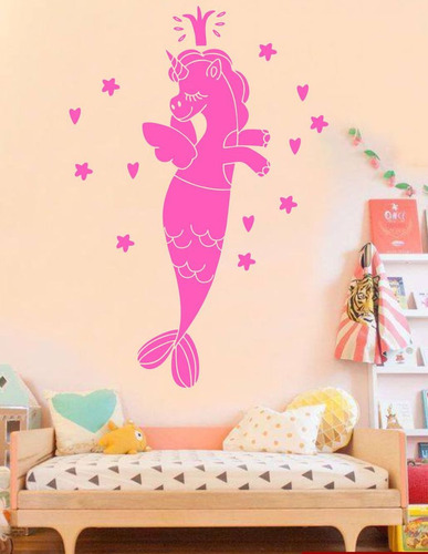 Vinilos Decorativos Infantiles Sirena Sirenita Grande