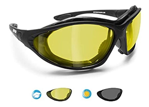 Bertoni - Gafas De Moto Con Lentes Fotocromáticas Intercambi