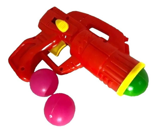 Imagen 3 de 7 de Pistola De Juguete Lanza Pelotas Arma Revolver Super Armas