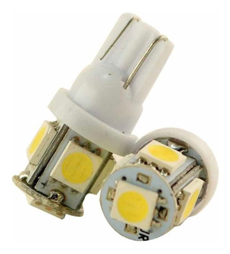 Led T10 5 Smd Posicion,patente Blanco Y Colores X 2 Unidades