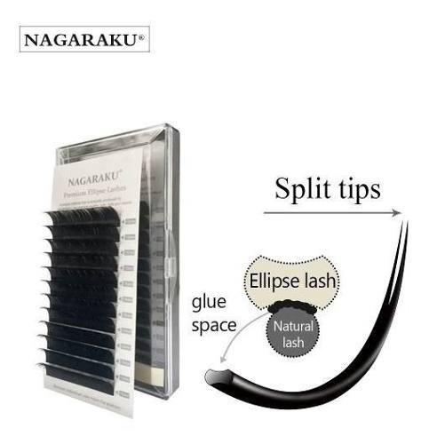 Cílios Nagaraku Fio A Fio Elipse Tesourinha C Ou D Tam Unico