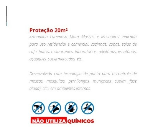 Stickfly V-10 Led Small Pega Mosca Mosquito Luminosa