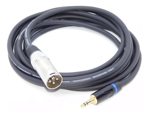 Imagen 3 de 3 de Cable Mini Plug 3,5 Stereo A Canon Macho 2 Mts Gold Hamc
