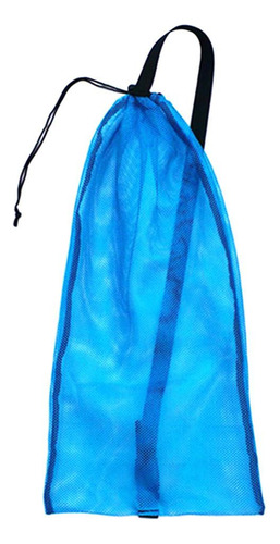 Bolsa De Transporte De Malla De Malla Con Cordón Y Azul