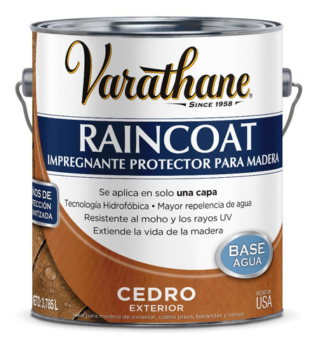 Impregnante Protector Para Madera Varathane Raincoat 3.785 L