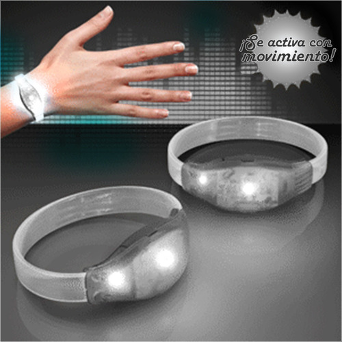Imagen 4 de 7 de Pulsera Led Brazalete Luminosa Cotillon Fiesta Silicona X20