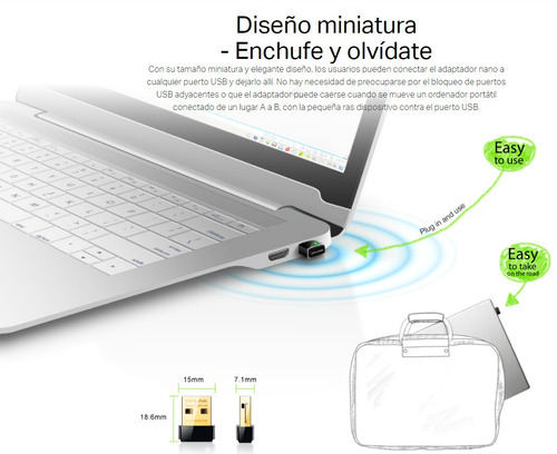 Tarjeta Wireless Usb Tp-link Tl-wn725n 150mbps Lapto Pc Nano