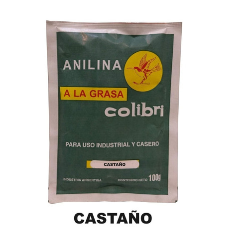 Anilina A La Grasa Colibri X 100 Grs Castaño