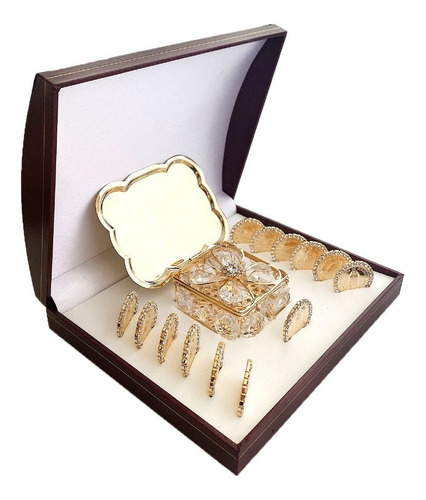 Imagen 1 de 5 de Arras Matrimoniale Con Zirconia Y Baño De Oro De 24k