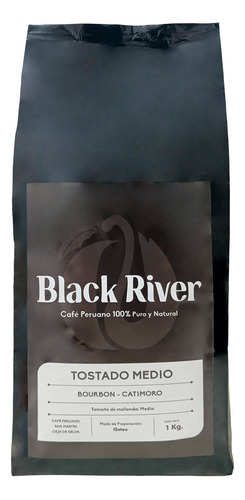 Café Black River 1000gr Tostado Medio Molido Puro Orgánico
