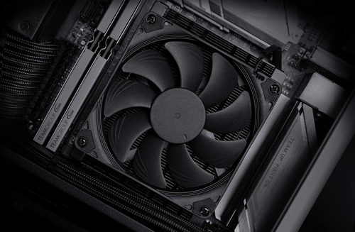 Enfriador De Cpu Noctua Nh-l9a-am4 Chromax.black De Perfil B