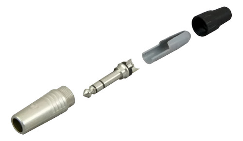 Ficha Neutrik Rp3c Plug Stereo De Metal Color Plateado