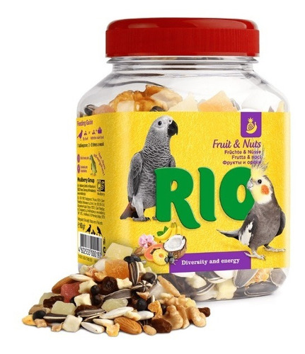 Premio Frutas Y Nueces. Alimento Complementario P/loro 160gr