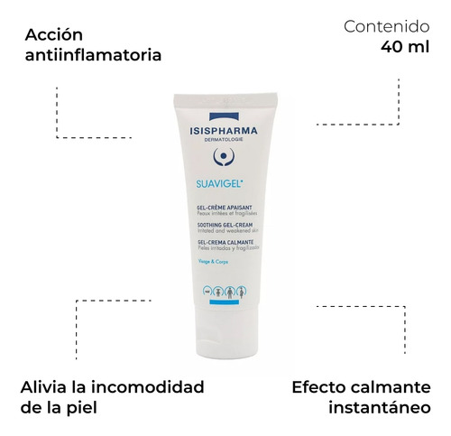Gel Crema Calmante Isispharma Para Pieles Irritadas 40ml