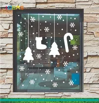 Comprar Copos De Nieve Figuras Navideñas Reutilizables Para Cristal 