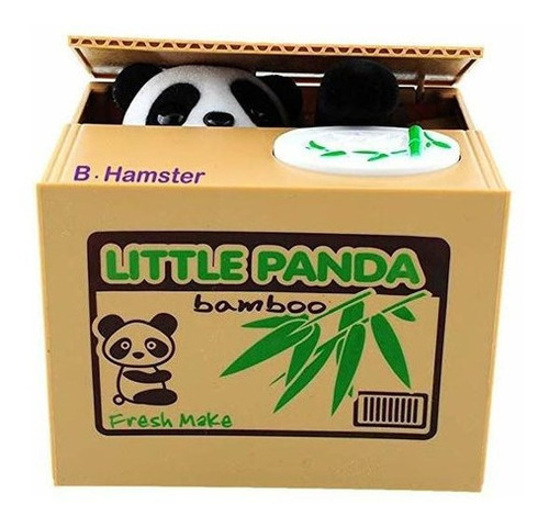 Alcancia Electronica De Oso Panda Atrapa Monedas Hucha