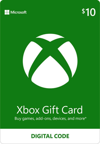 Xbox Live Gift Card $10 Eeuu (código Digital)