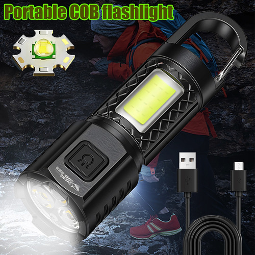 Linterna Led, Flash Portátil Usb, Luces De Trabajo Para Acam