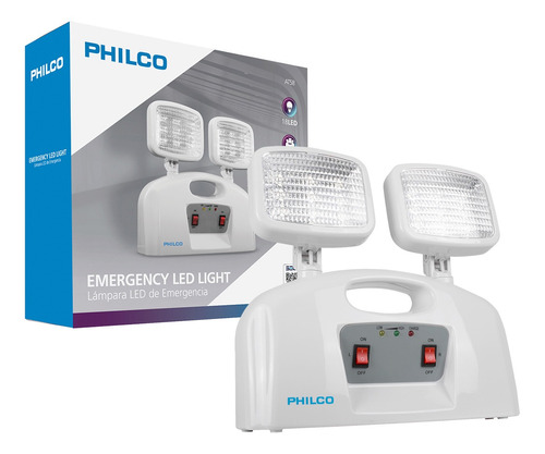 Luz De Emergencia Recargable Philco 2 Focos