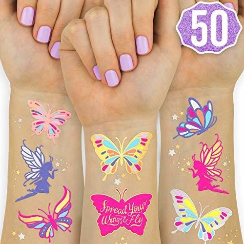 Xo, Tatuajes De Mariposa Fetti Para Niños - 50 Estilos Glit